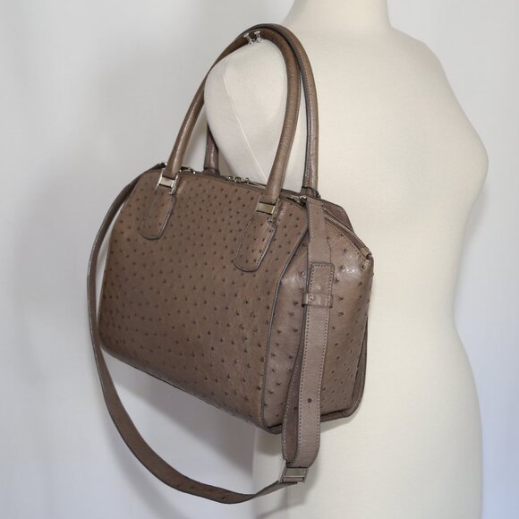 NEAR MINT! Authentic CAPE COBRA Genuine Ostrich tote shoulder bag - Picture 1 of 12